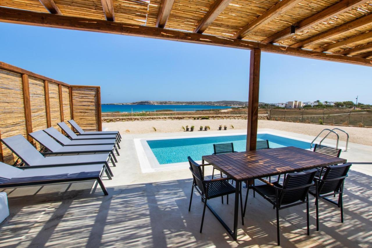 Cato Agro 5, Seafront Villa With Private Pool Afiartis Exterior photo